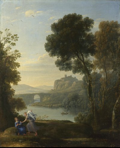 Landscape with Hagar and the Angel by Claude Lorrain